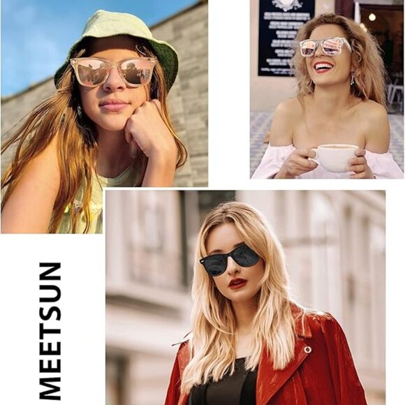 3 Pack Retro Polarized Sunglasses for Women Men Classic main image 4